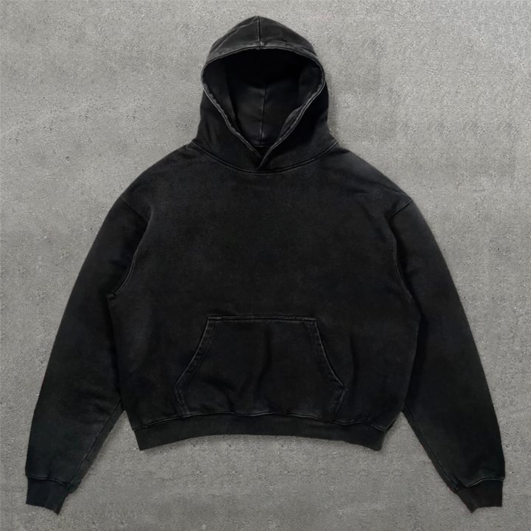 Casual Darkness Street print hoodie